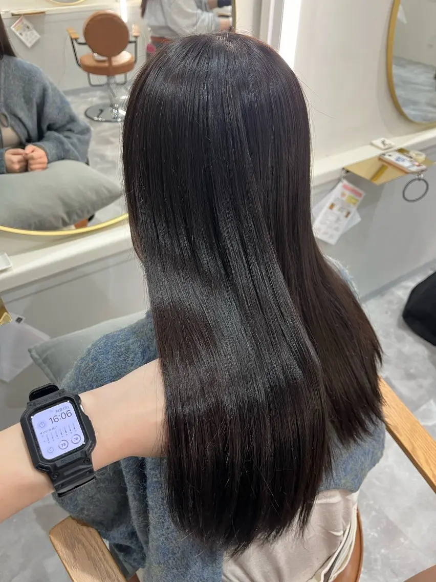 《平日限定❤︎》【オーガニックカラー+似合わせカット✂︎+保湿トリートメント】の写真