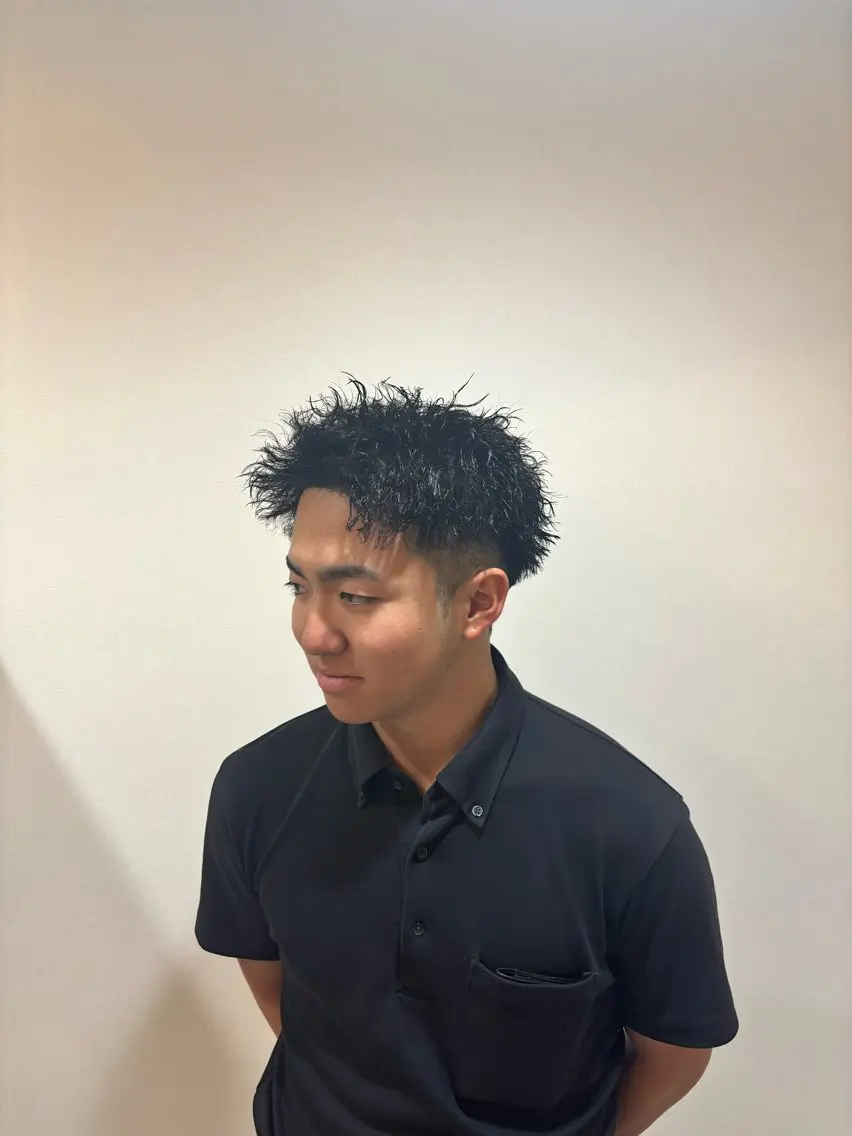 ショート パーマ 寺尾 里菜のヘアスタイル