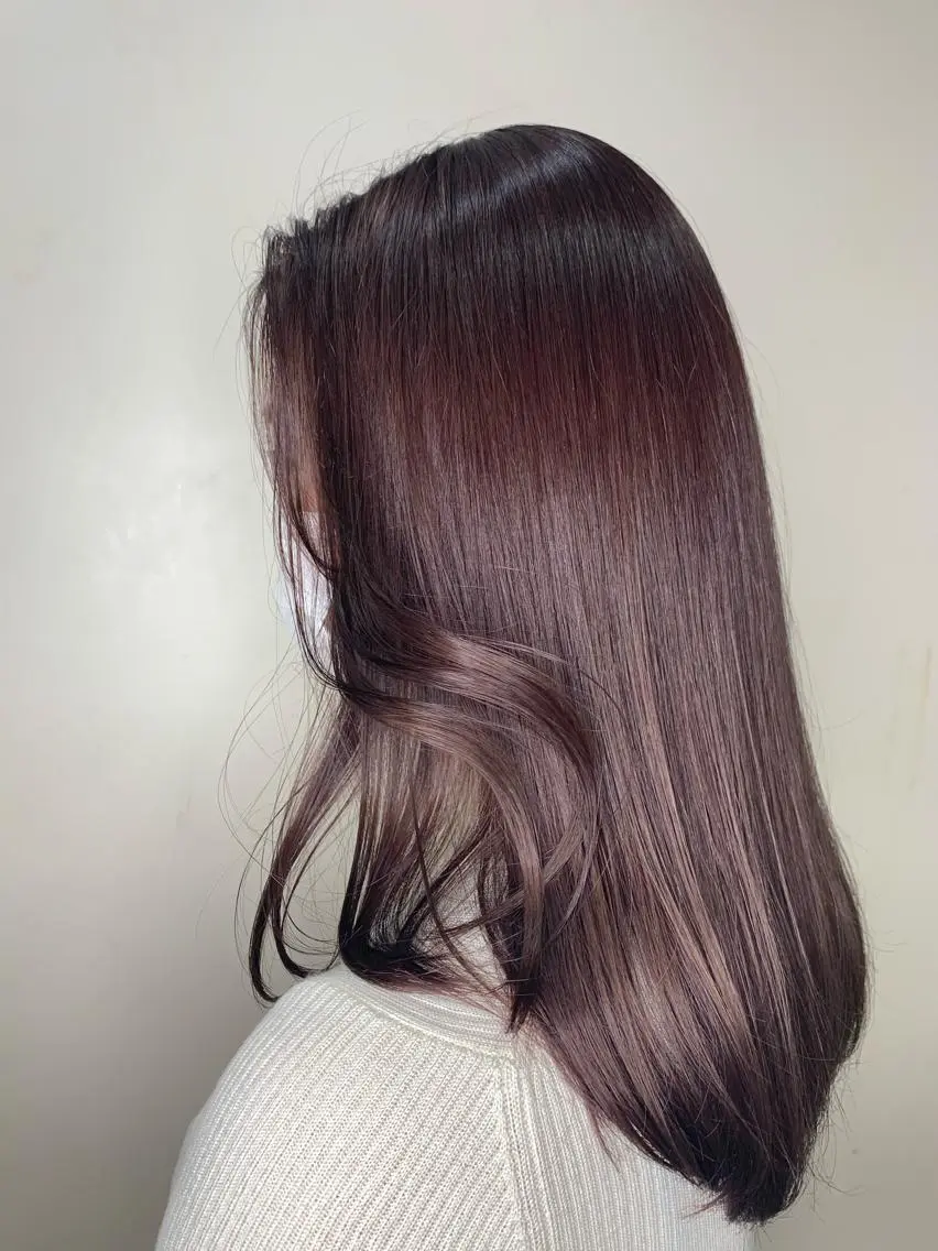 ❤️ヘアカラー+髪質改善トリートメントの写真