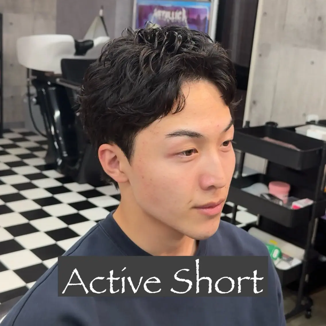 ショート パーマ ヘアアレンジ メンズ MENIN メンズ サロン 望月 涼太のヘアスタイル