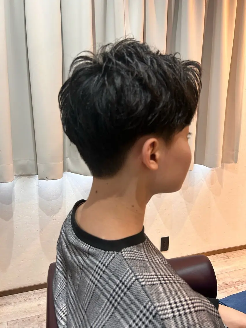 パーマ メンズ カット パーマ 奈良 優輝のヘアスタイル