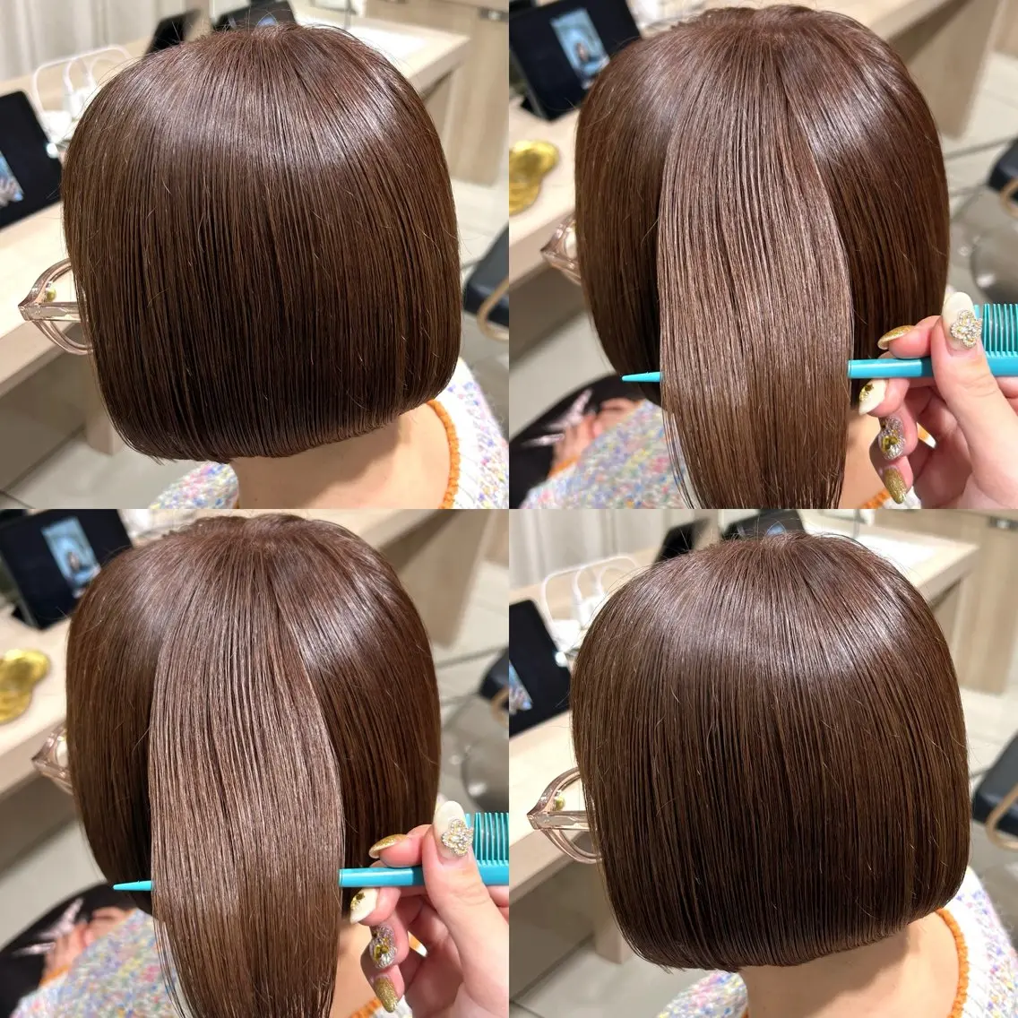 【ナチュラル艶髪に✨】🩵ワンカラー＋ケアトリートメント＋💇‍♀️カット《割引チケット付き🎫》の写真