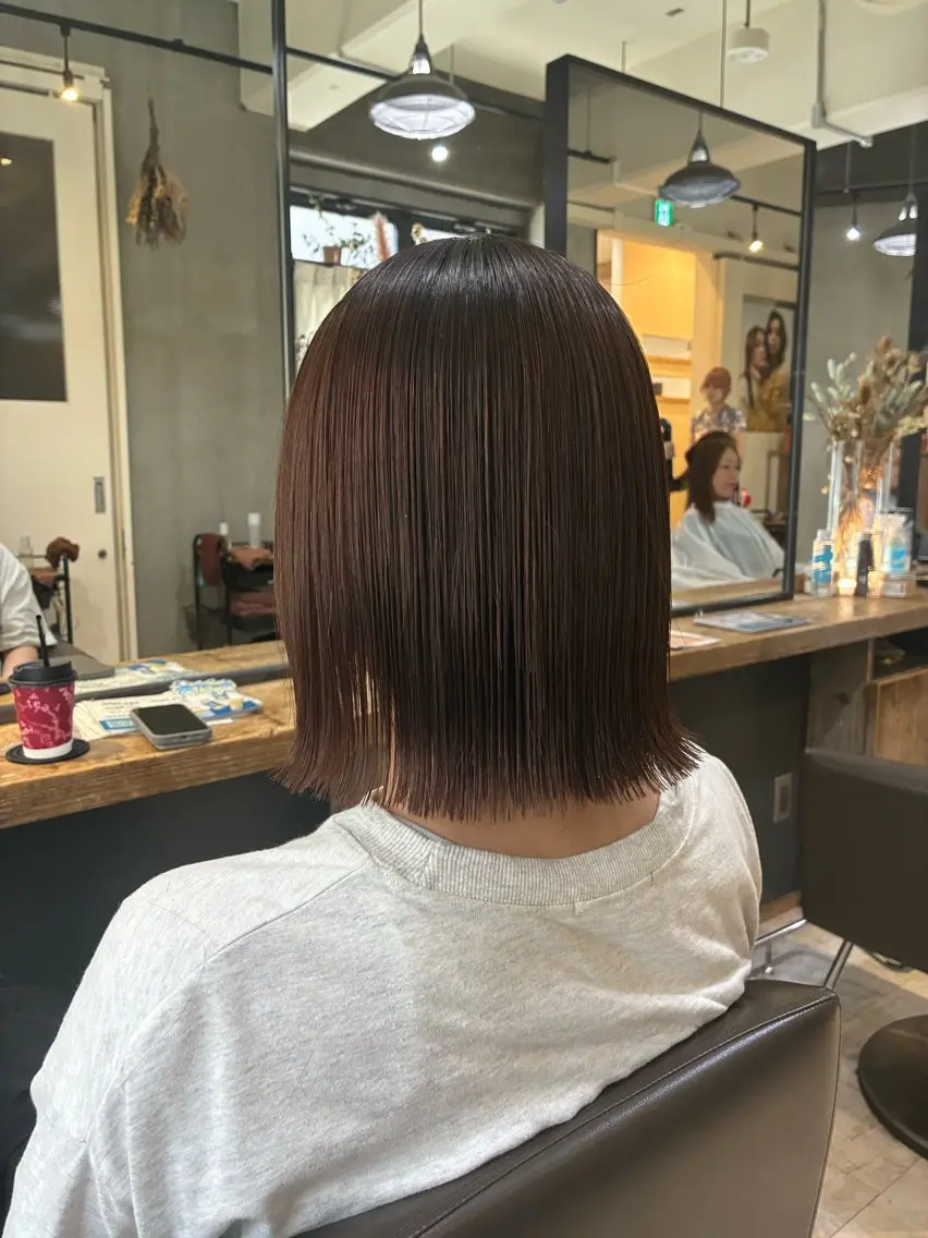 ショート トリートメント 阿部 翔一郎透明感カラーのヘアスタイル