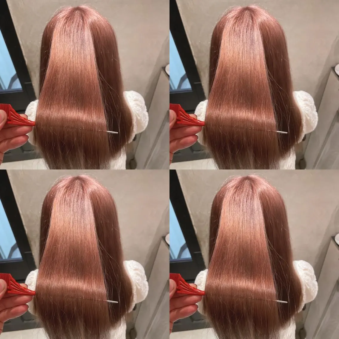 ロング カラー 髪質改善 10月限定モニター 髪質改善美髪矯正のヘアスタイル