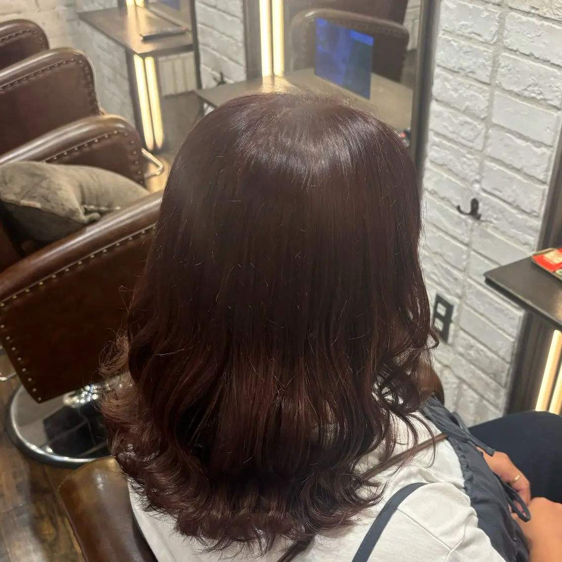 ミディアム カラー ラベンダーカラー Luce川崎 クロサワのヘアスタイル