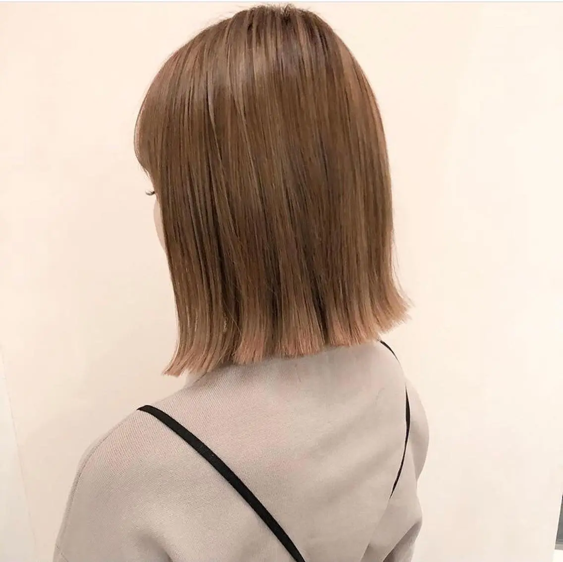 ミディアム カラー カット ヘアカラー トリートメント HATSUMEI ゆうまのヘアスタイル