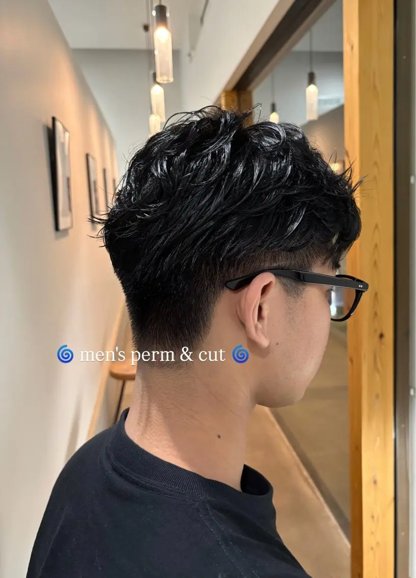 ショート メンズ メンズパーマ カット パーマ Ryo リョウのヘアスタイル