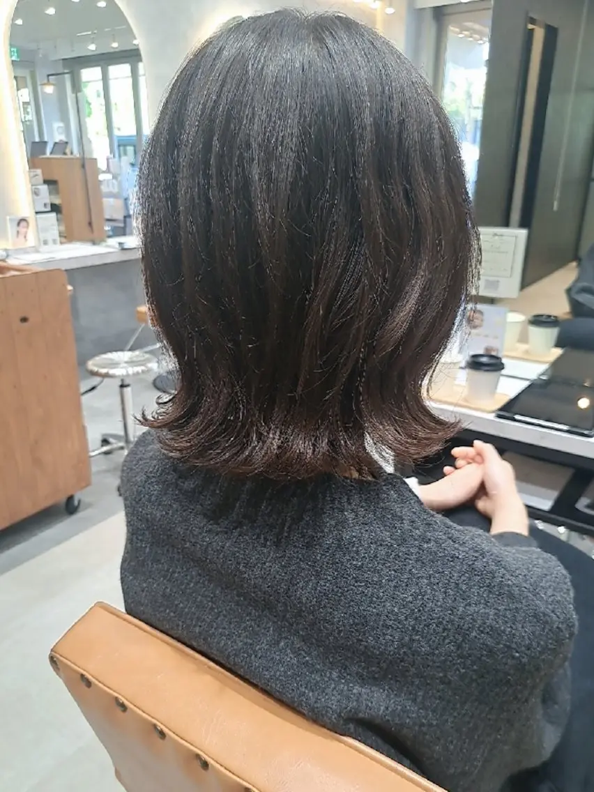 ショート パーマ 外ハネヘア パーマ 関口 知佳のヘアスタイル
