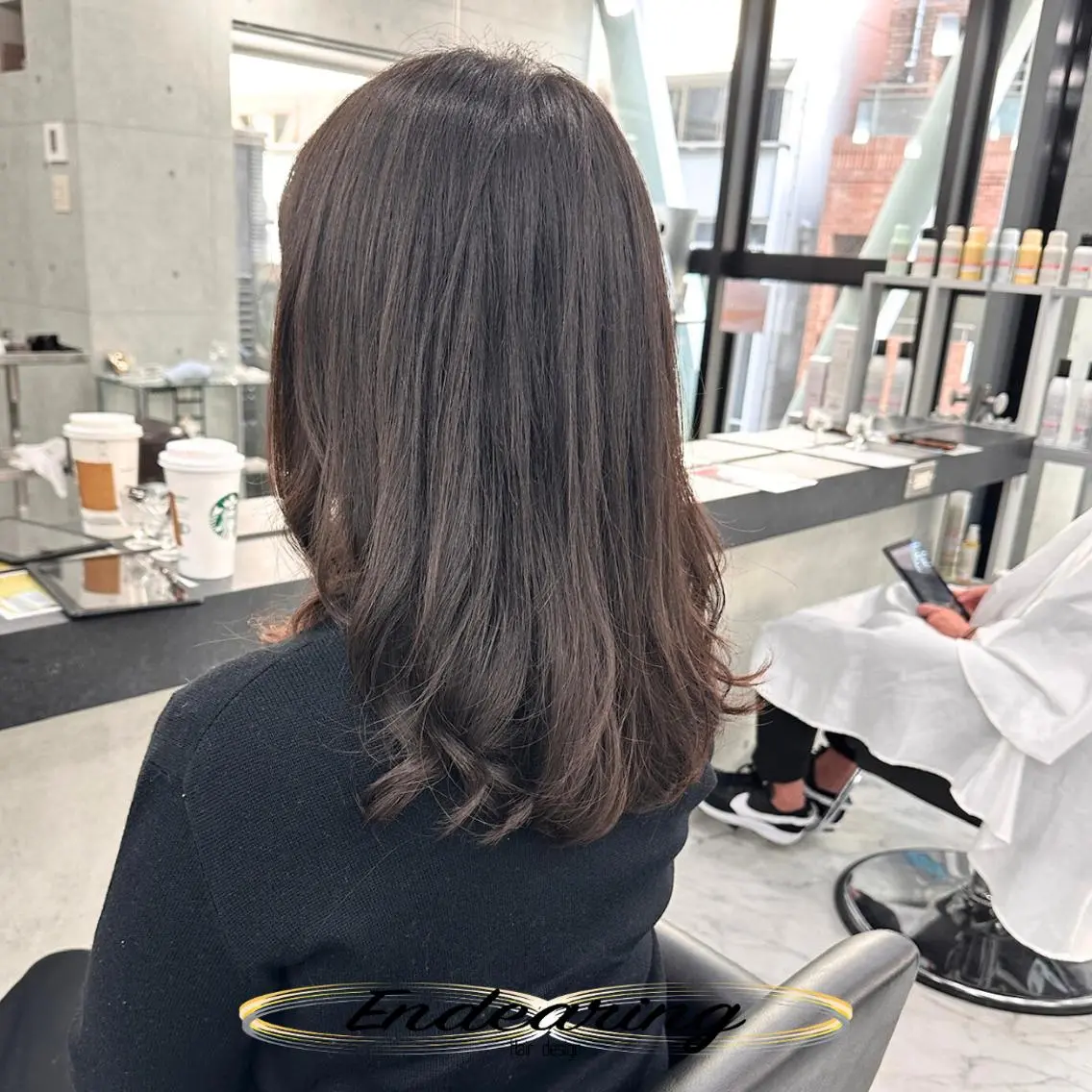 セミロング セミロングパーマ トリートメント カット パーマ トリートメント Endearing 銀座/レイヤーカットのヘアスタイル