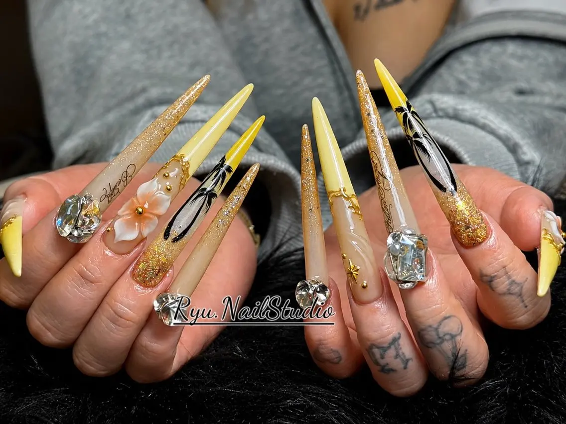 ネイル アートネイル ジェルネイル マグネットネイル ニュアンスネイル シンプルネイル ハンドネイル Ryu nail studioのネイルデザイン