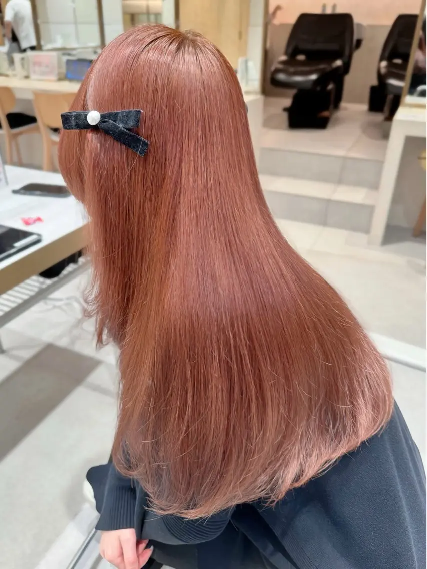 セミロング カラー ヘアカラー トリートメント ヘッドスパ ヘアセット 韓国ヘア/レイヤー/ 顔まわり/りょーとのヘアスタイル