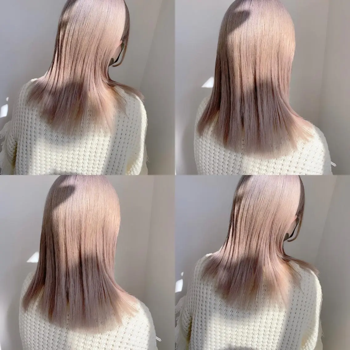 ミディアム カラー ブリーチ ヘアカラー Shiho お洒落な エクステ♡ハイトーンのヘアスタイル