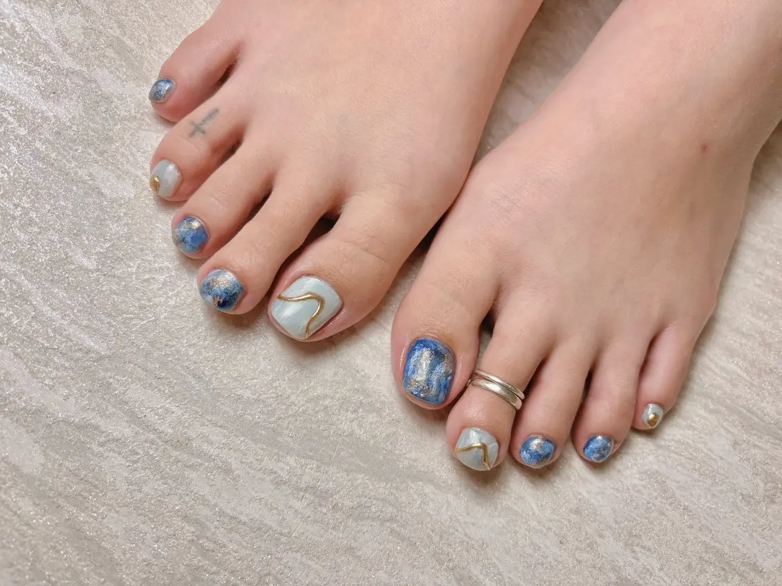 ネイル フットネイル Radia bykaonailsのネイルデザイン