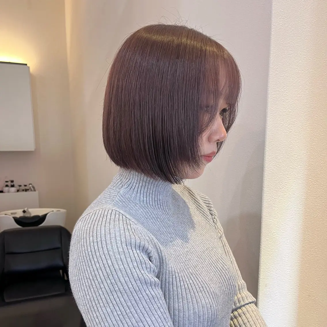 ショート カラー ヘアカラー トリートメント 梅田/髪質改善カラー ❄︎ mikiのヘアスタイル
