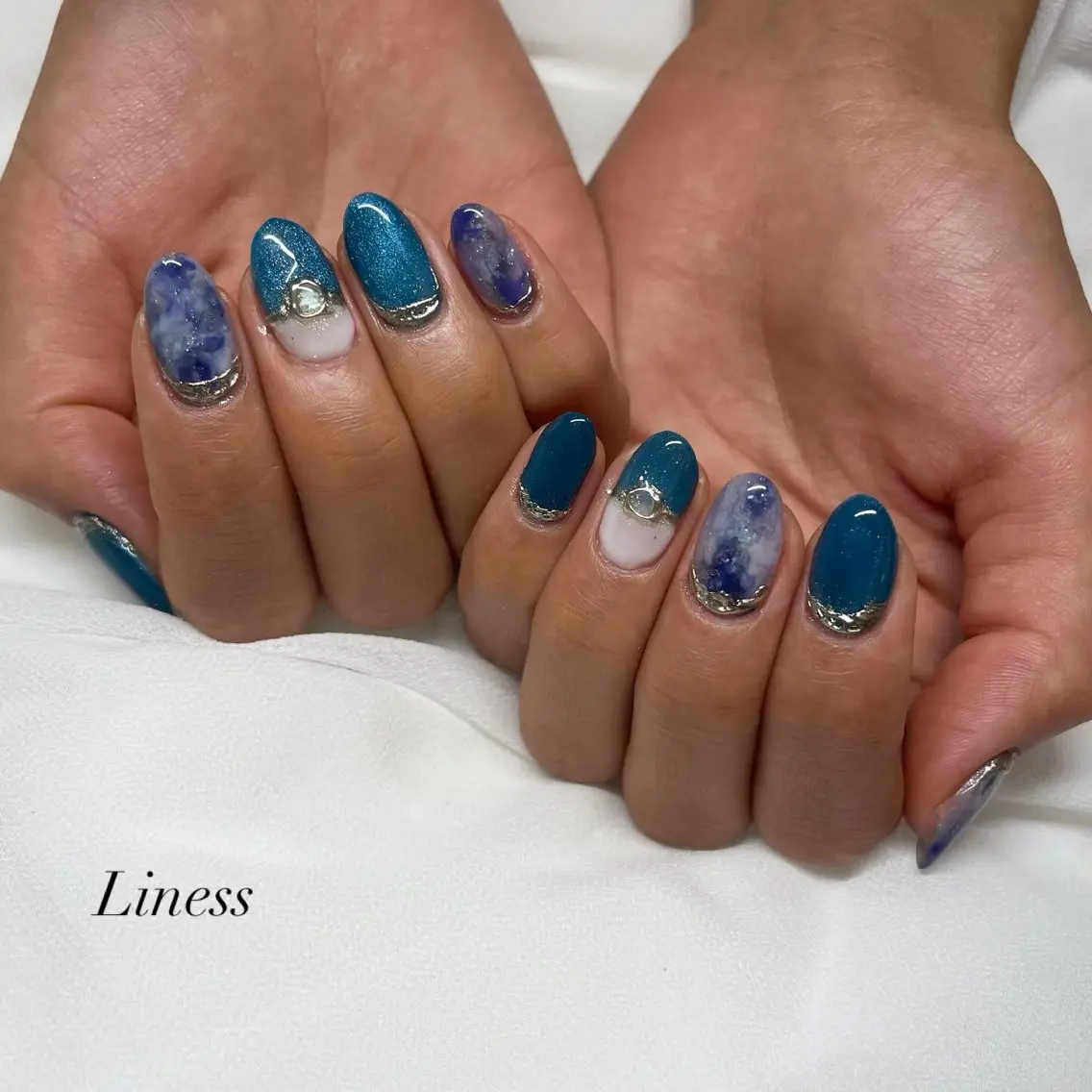 ネイル 持ち込み nailsalon Linessのネイルデザイン