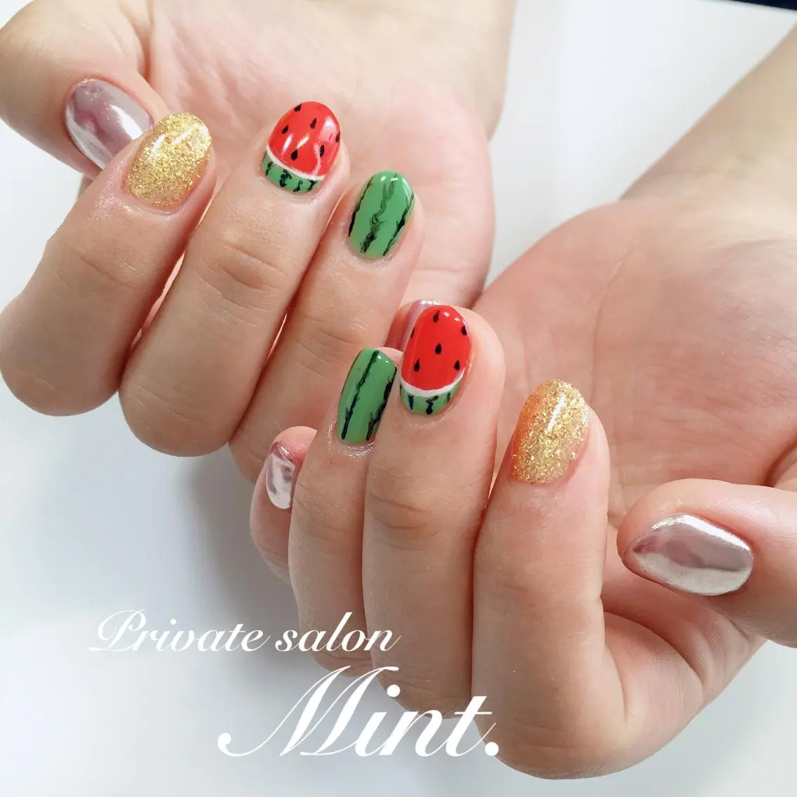 ショート ネイル ジェルネイル ハンドネイル Mint. nailのネイルデザイン