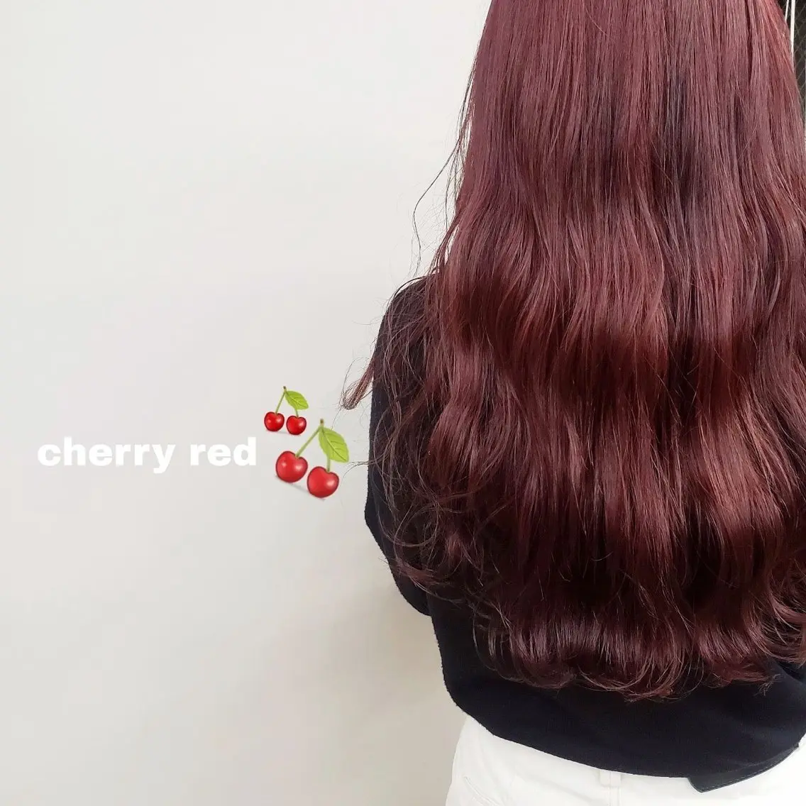 セミロング カラー レッドカラー Honoka👧🏼 ルーツ、グラデ特化のヘアスタイル