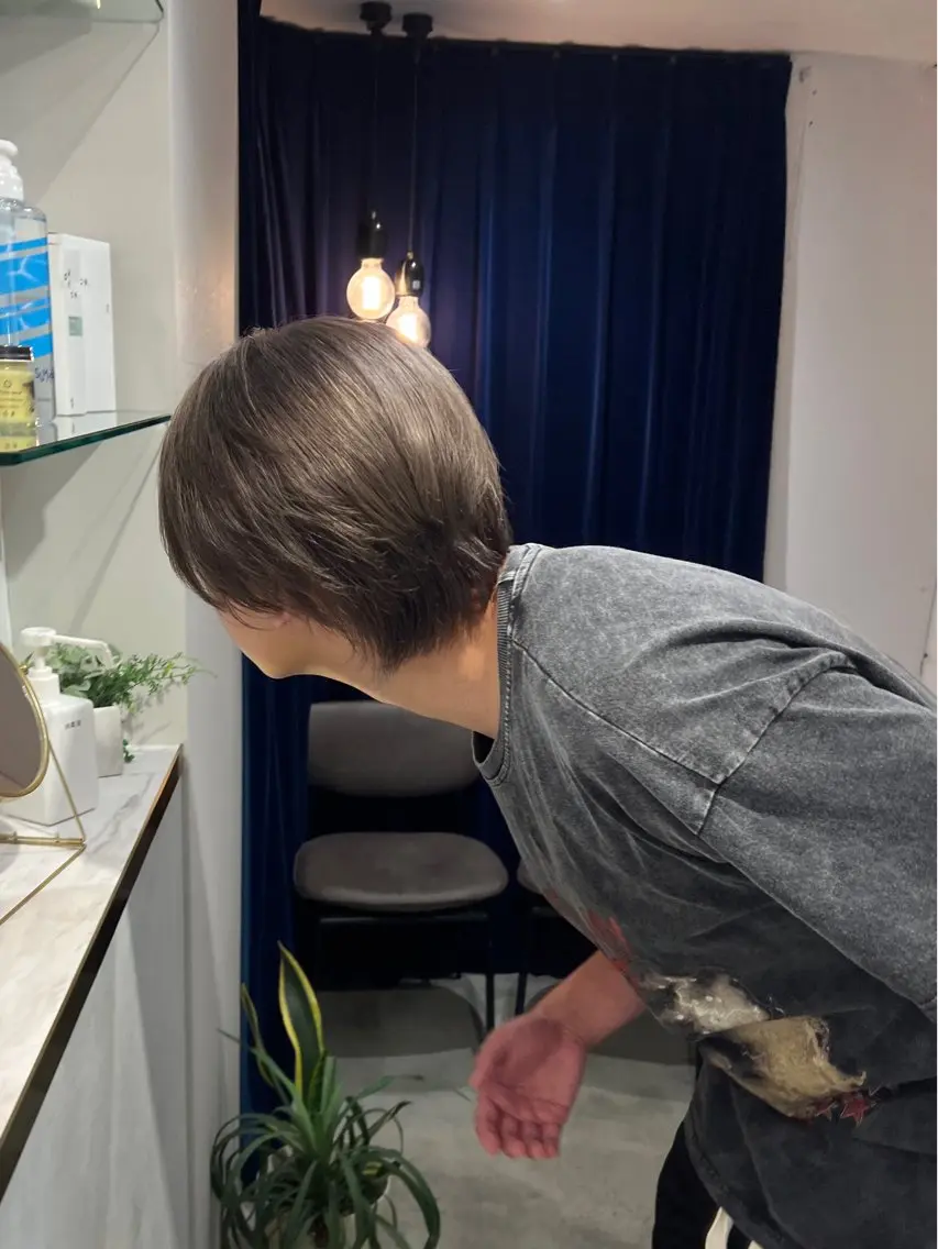 メンズ限定🎼ブリーチカラー✨️の写真