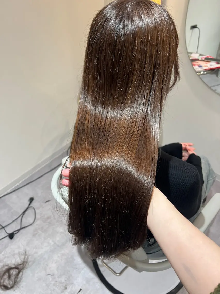 ロング ヘアカラー トリートメント 美髪✨艶髪✨髪質改善 カラー特化🌙鈴屋和のヘアスタイル