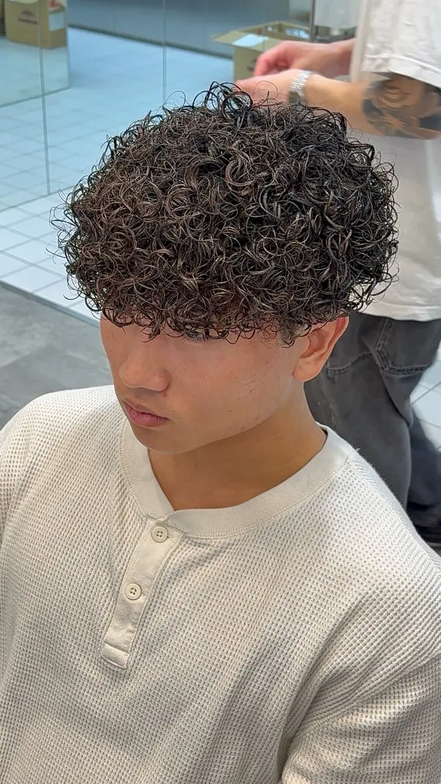 パーマ メンズ カット パーマ fifth 武正 琉生のヘアスタイル