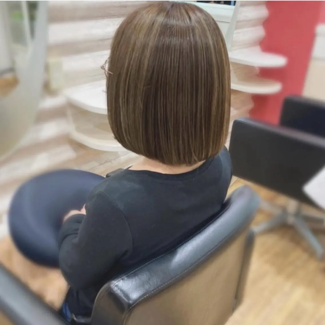 ミディアム カラー 髪質改善 カット トリートメント KON|ごまかさない 艶。酸熱×精密カットのヘアスタイル