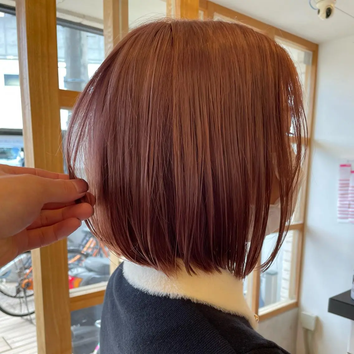 ショート カラー ヘアアレンジ ピンクカラー 🎗秋山勇/ GEAR.代表のヘアスタイル