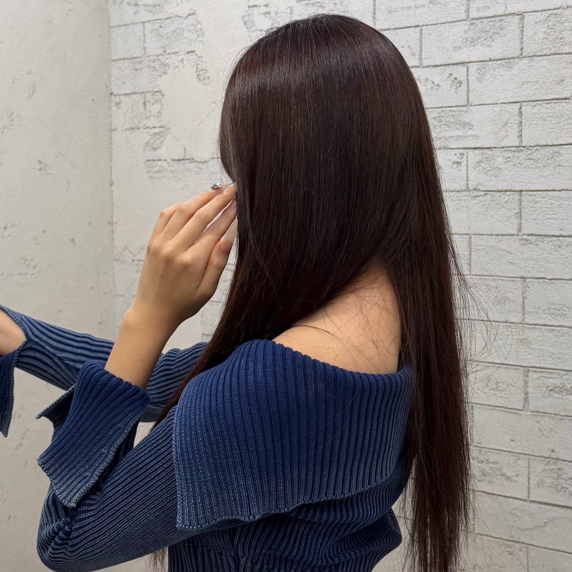 セミロング ヘアカラー 艶カラーモデル募集 池袋🍀ﾅﾙ🌼のヘアスタイル