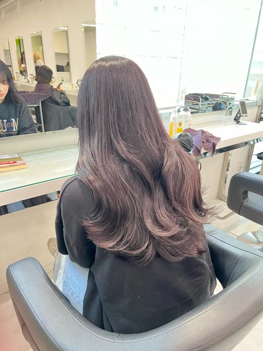カラー ヘアカラー トリートメント ブリーチなし透明感 💗RYOTAのヘアスタイル