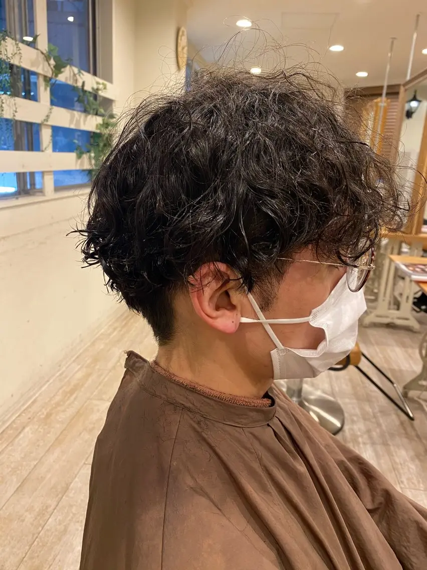 メンズカット+パーマの写真
