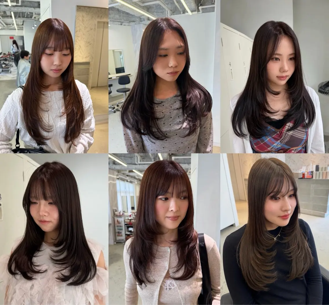 ロング レイヤーカット カット EIGHT　樹梨 ／韓国ヘア🇰🇷のヘアスタイル