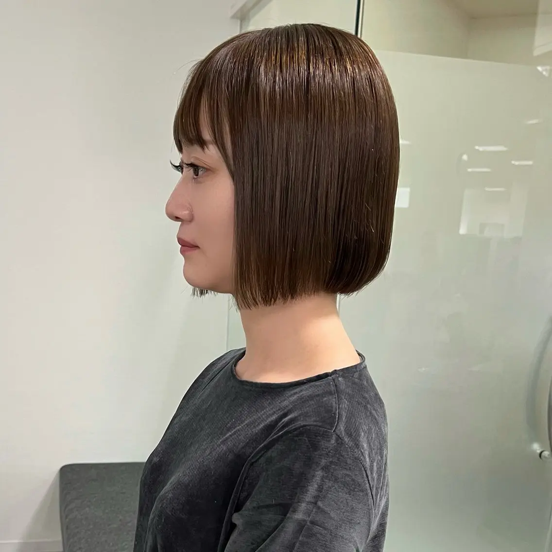 ショート ボブ 藤瀬 知里のヘアスタイル
