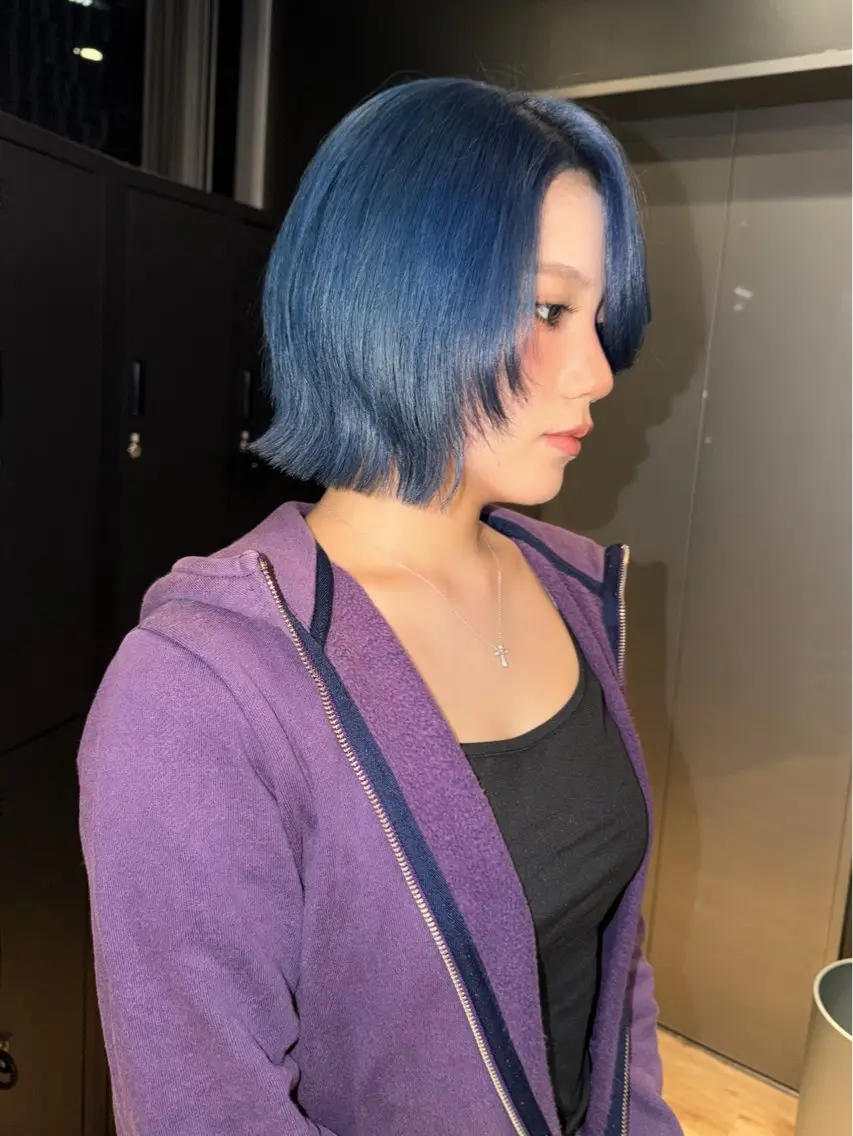 ミディアム ボブレイヤー ボブ レイヤーカット カット ヘアカラー トリートメント 似合わせカット/ デザインカラー🦄のヘアスタイル