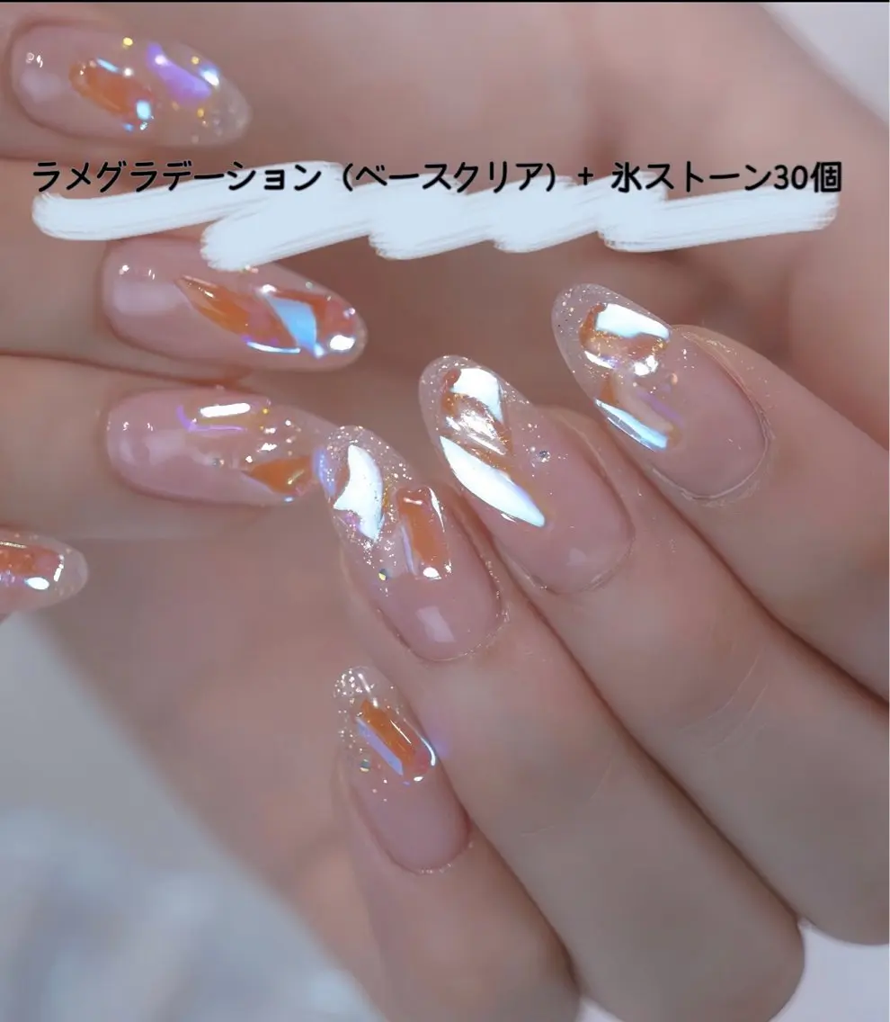 ネイル ハンドネイル ラベンダー💖日暮里 ルル💖ネイルのネイルデザイン