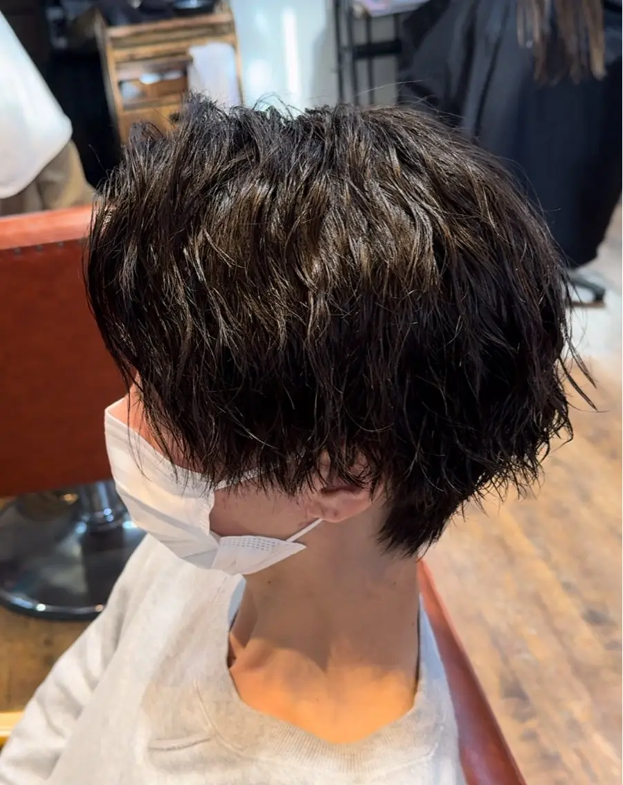 パーマ メンズ カット パーマ ヘッドスパ ヘアセット 金子 富士のヘアスタイル