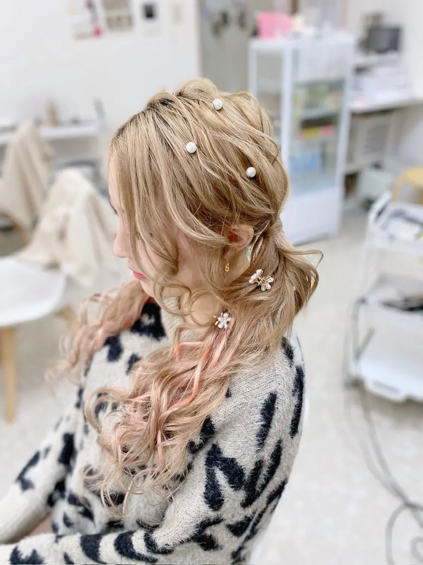 ヘアアレンジ ツインテール hairset salon m.のヘアスタイル