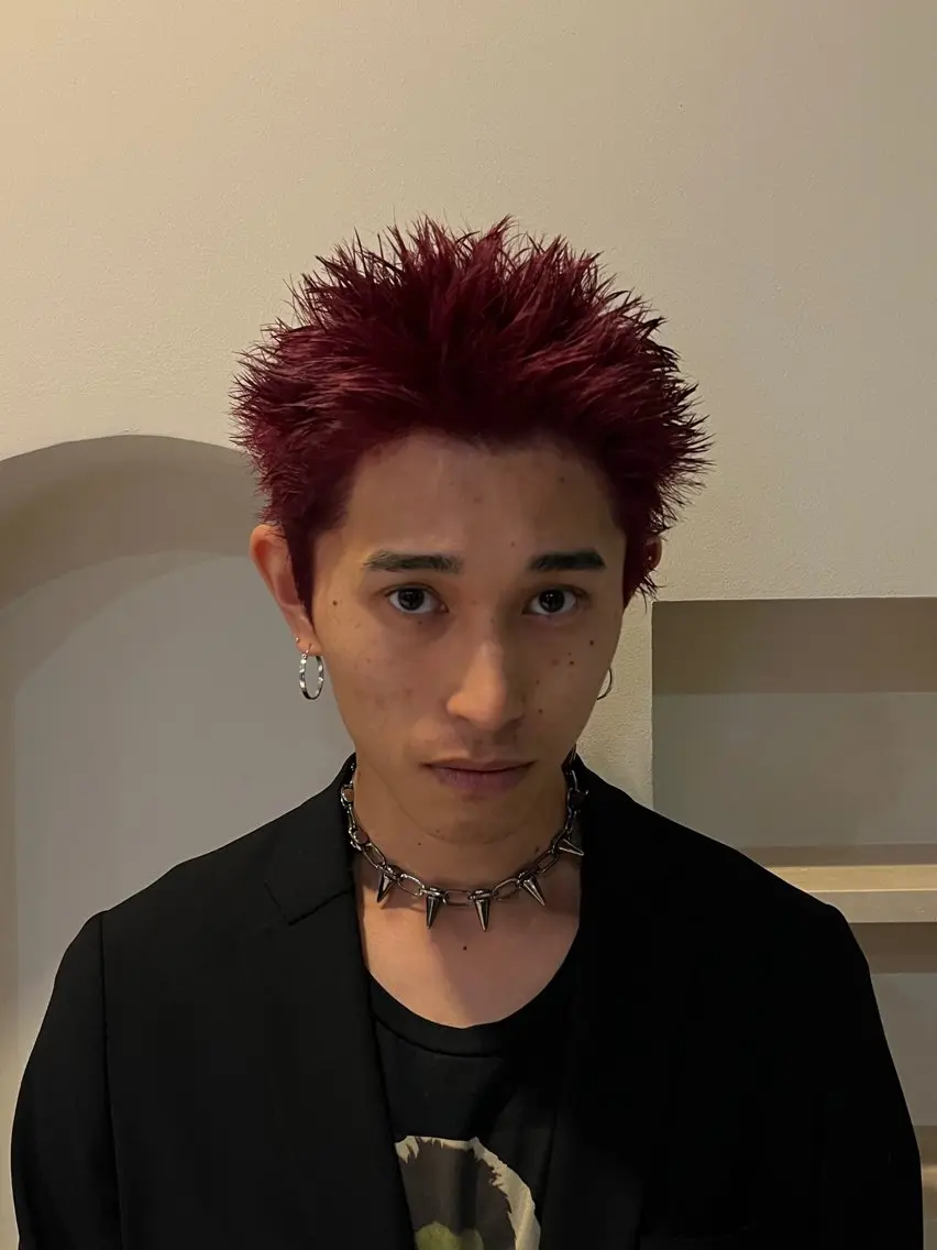ショート カラー メンズ メンズブリーチ ブリーチ 野呂 育摩のヘアスタイル