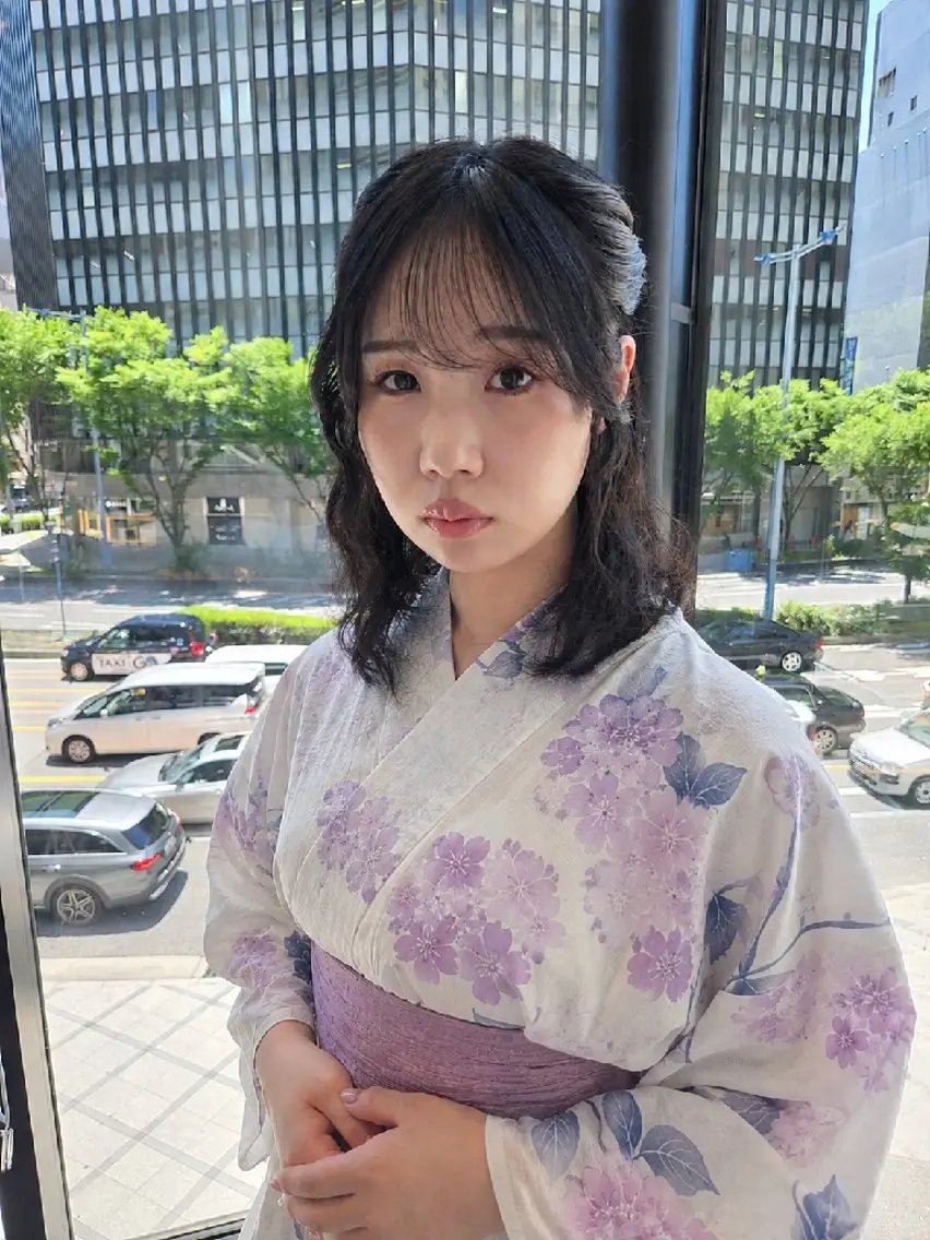 浴衣に似合う韓国メイク👘の写真