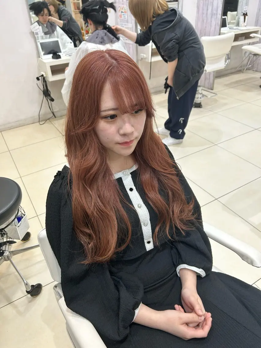 ロング カット ヘアカラー トリートメント 【髪質改善カラー】 瀧田嵐士🇰🇷のヘアスタイル