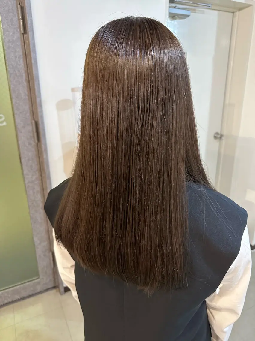 カラー カット 縮毛矯正 トリートメント Sherry/R 三川町　木村祐里奈のヘアスタイル