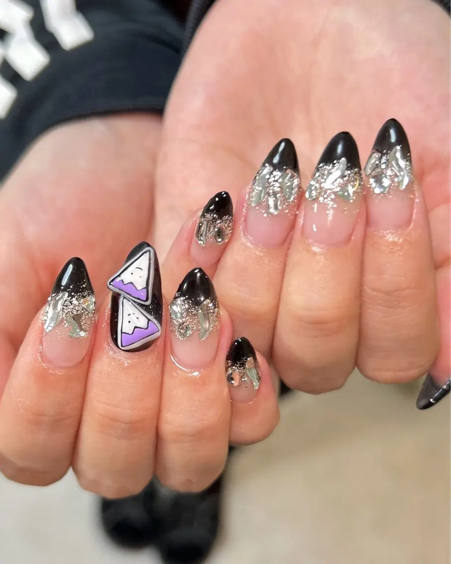 ネイル アートネイル キラキラネイル ハンドネイル ten nail salon　かえでのネイルデザイン