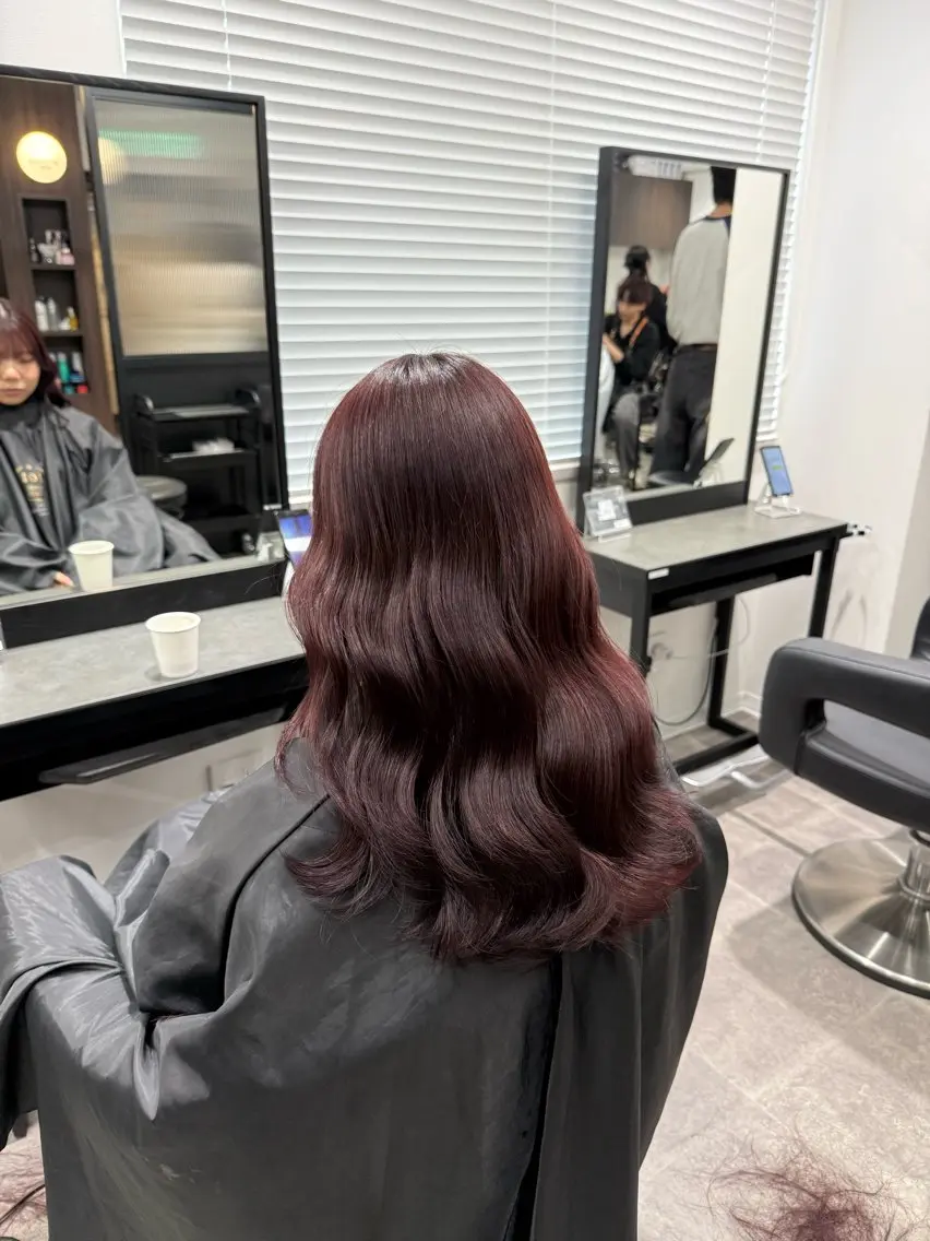 ロング カラー ヘアアレンジ ヘアカラー トリートメント ヘアセット 💗横浜美容室 💗HARUNAのヘアスタイル