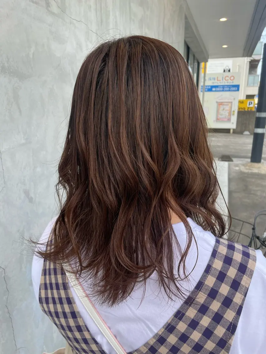 カラー ヘアアレンジ 山田 紗穂のヘアスタイル