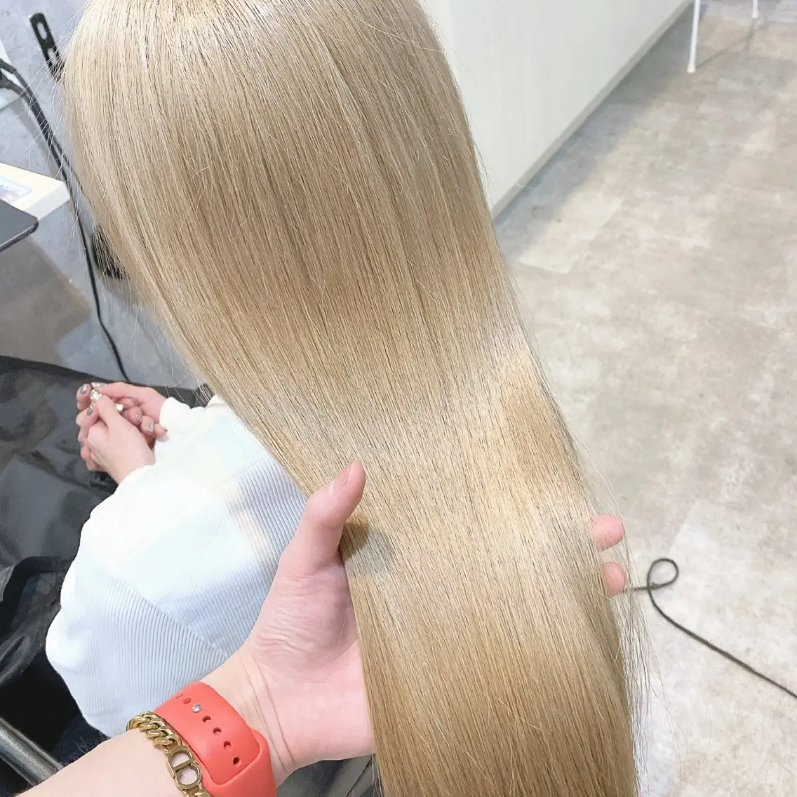 ロング ヘアカラー トリートメント Toshiki大宮 🌈ハイトーン🌈のヘアスタイル