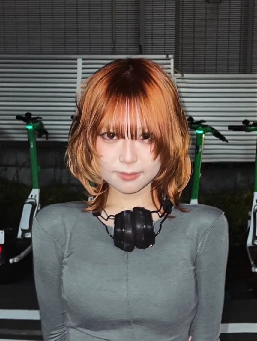 カラー デザインカラー ハイトーンカラー オレンジ ヘアカラー ハイトーン KAISEIのヘアスタイル