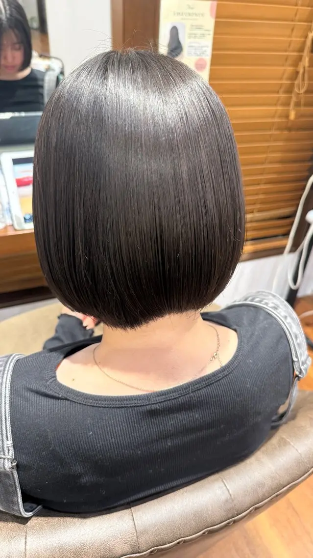 【前髪の割れ目解消】クロスパーマ+全体カット✂︎の写真