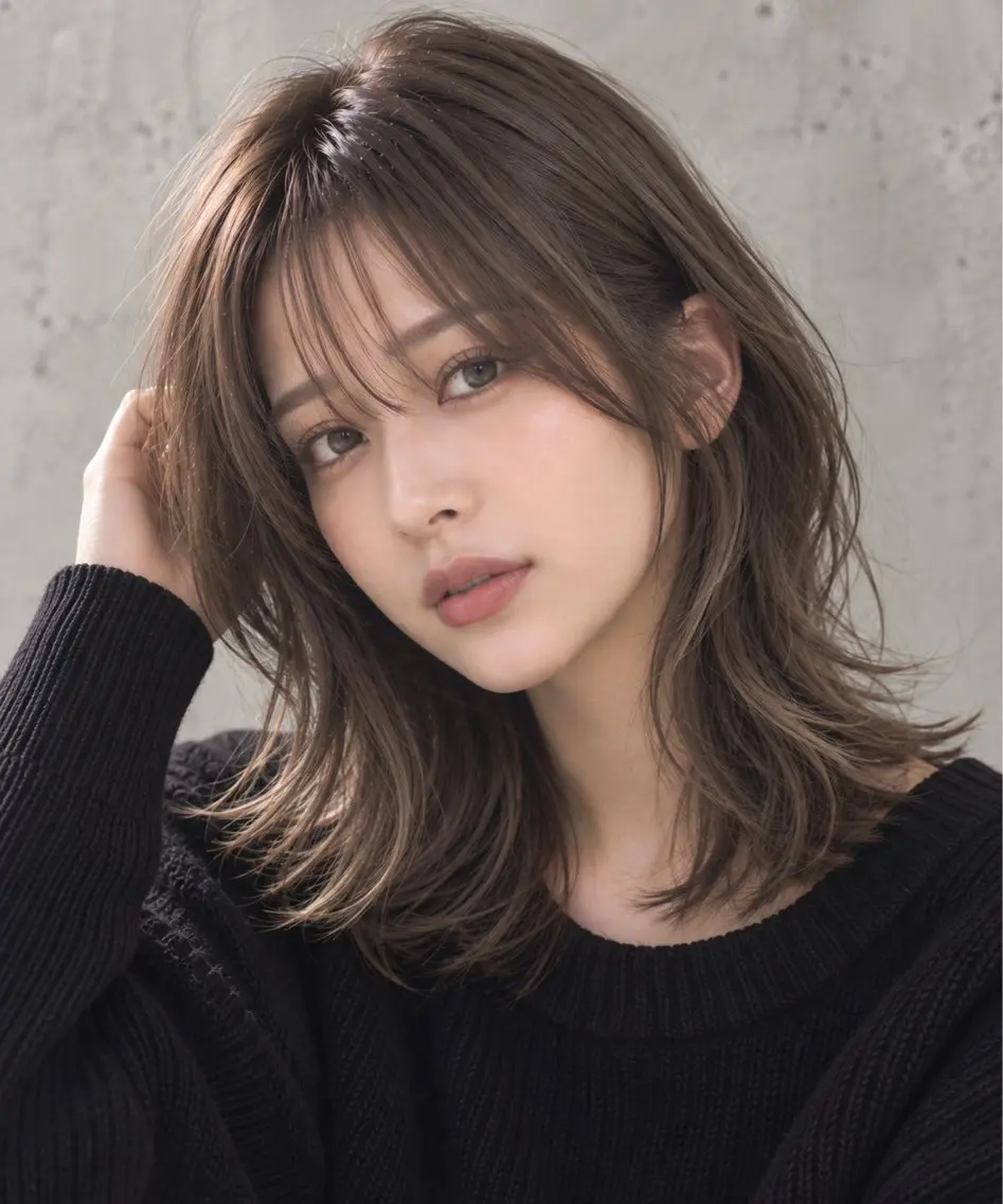 ミディアム カラー Lumiere 鈴木翔平のヘアスタイル