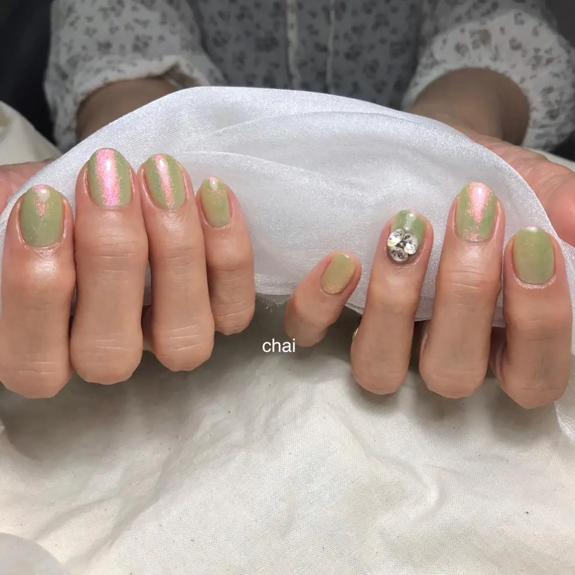 ネイル ラメ(グリッター) ハンドネイル chai nail _ai📍鶴橋/桃谷のネイルデザイン