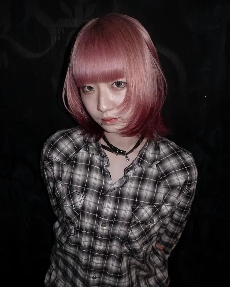 ショート ヘアカラー トリートメント 岩下昂世/ ハイトーン/デザインのヘアスタイル