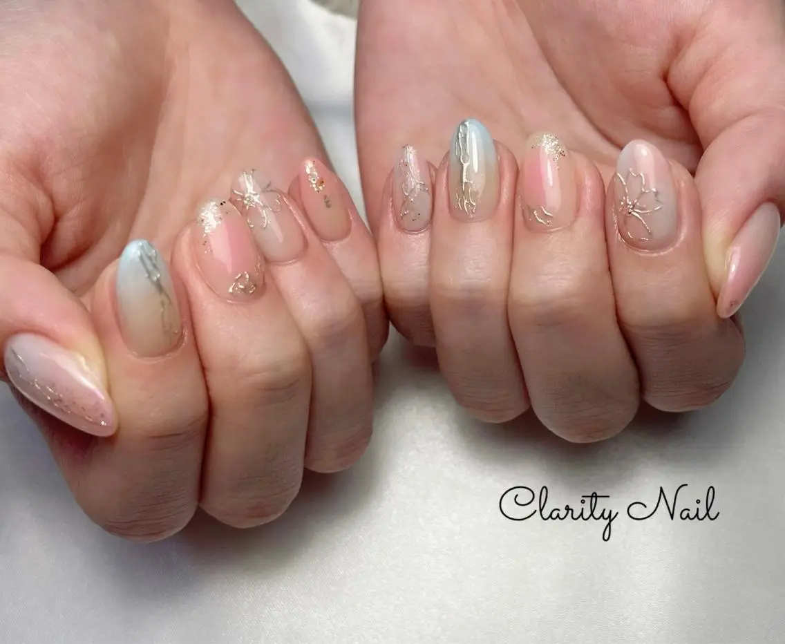 ネイル アートネイル 持ち込み ハンドネイル Clarity Nailのネイルデザイン