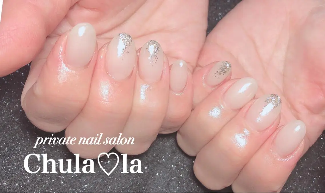 ネイル ラメ(グリッター) ハンドネイル Chula♡la 豊見城市高安のネイルデザイン